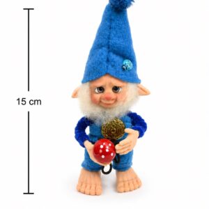 duende de porcelana - 15cm - celeste
