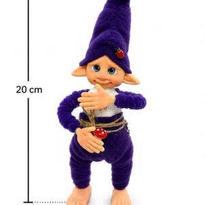 duende de porcelana - 20cm - morado