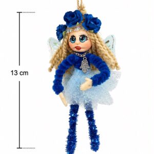 hada decorativa azul - 13 cm