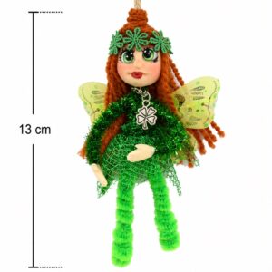 hada de porcelana fría - 13 cm - verde