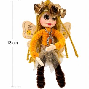 hada de porcelana fría - naranja - 13cm