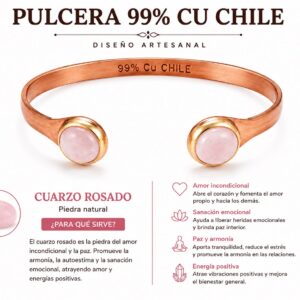 PULSERA DE COBRE - ROSADO