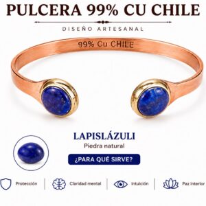 PULSERA DE COBRE - LAPISLAZULI